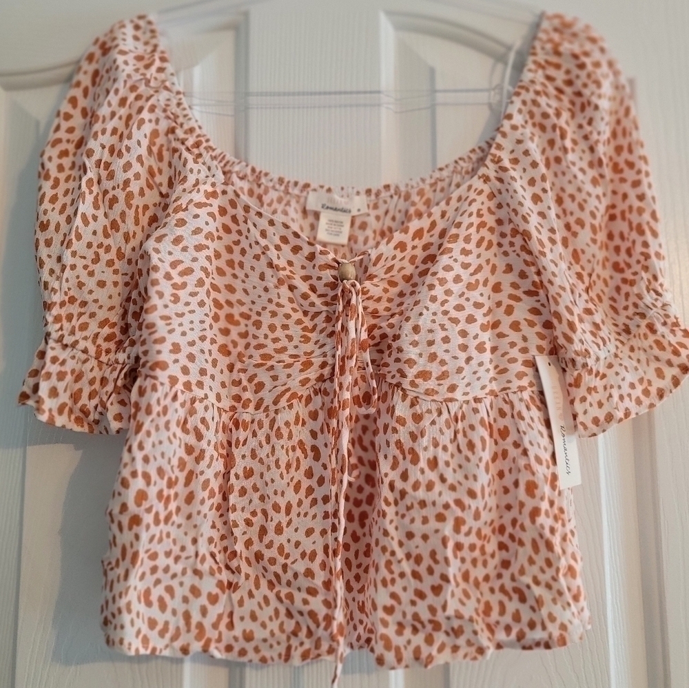 Urban Romantics flowy crop top
